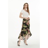 image:imageFamily Matching Hawaiian Clothes Black Rafelsia  Lightweight 100 rayon  Family matching outfits  Beach vacations  Luaus  Cruises  Family photosWomen Wrap Ruffle Skirt