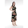 image:imageFamily Matching Hawaiian Clothes Black Rafelsia  Lightweight 100 rayon  Family matching outfits  Beach vacations  Luaus  Cruises  Family photosWomen Wrap Ruffle