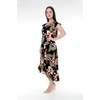 image:imageFamily Matching Hawaiian Clothes Black Rafelsia  Lightweight 100 rayon  Family matching outfits  Beach vacations  Luaus  Cruises  Family photosWomen Wrap Ruffle