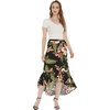 image:imageFamily Matching Hawaiian Clothes Black Rafelsia  Lightweight 100 rayon  Family matching outfits  Beach vacations  Luaus  Cruises  Family photosWomen Wrap Ruffle Skirt