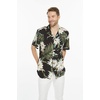 image:imageMatchable Couple Hawaiian Shirt or Jumpsuit Signature Prints Orchid Breeze  Sold Individually Matchable Couple Collection Soft Rayon Fabric Signature Tropical Prints Vacation ReadyMen Wispy Cereus Black