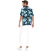 image:imageMatchable Couple Hawaiian Shirt or Jumpsuit Signature Prints Orchid Breeze  Sold Individually Matchable Couple Collection Soft Rayon Fabric Signature Tropical Prints Vacation ReadyMen Orchid Breeze Navy