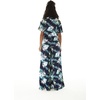 image:imageMatchable Couple Hawaiian Shirt or Jumpsuit Signature Prints Orchid Breeze  Sold Individually Matchable Couple Collection Soft Rayon Fabric Signature Tropical Prints Vacation ReadyWomen Orchid Breeze Navy