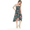 image:imageWomens Hawaiian Luau Halter Dress in Signature Prints  Sleeveless halter dress highlow hem Hawaiian floral print soft rayon machine washable luau beach cruise partyBlooming Lily
