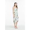 image:imageWomens Hawaiian Luau Halter Dress in Signature Prints  Sleeveless halter dress highlow hem Hawaiian floral print soft rayon machine washable luau beach cruise partyWispy Cereus Light Blue