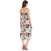 image:imageWomens Hawaiian Luau Halter Dress in Signature Prints  Sleeveless halter dress highlow hem Hawaiian floral print soft rayon machine washable luau beach cruise partyPastel Neon Sunset