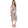 image:imageWomens Hawaiian Luau Halter Dress in Signature Prints  Sleeveless halter dress highlow hem Hawaiian floral print soft rayon machine washable luau beach cruise partyPastel Neon Sunset