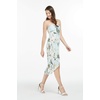 image:imageWomens Hawaiian Luau Halter Dress in Signature Prints  Sleeveless halter dress highlow hem Hawaiian floral print soft rayon machine washable luau beach cruise partyWispy Cereus Light Blue