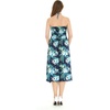 image:imageWomens Hawaiian Luau Halter Dress in Signature Prints  Sleeveless halter dress highlow hem Hawaiian floral print soft rayon machine washable luau beach cruise partyOrchid Breeze Navy