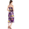 image:imageWomens Hawaiian Luau Halter Dress in Signature Prints  Sleeveless halter dress highlow hem Hawaiian floral print soft rayon machine washable luau beach cruise partyPurple Sunset