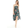 image:imageWomens Hawaiian Luau Halter Dress in Signature Prints  Sleeveless halter dress highlow hem Hawaiian floral print soft rayon machine washable luau beach cruise partyBlooming Lily