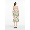 image:imageWomens Hawaiian Luau Halter Dress in Signature Prints  Sleeveless halter dress highlow hem Hawaiian floral print soft rayon machine washable luau beach cruise partyLotus and Orchid