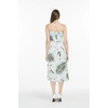image:imageWomens Hawaiian Luau Halter Dress in Signature Prints  Sleeveless halter dress highlow hem Hawaiian floral print soft rayon machine washable luau beach cruise partyWispy Cereus Light Blue