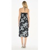 image:imageWomens Hawaiian Luau Halter Dress in Signature Prints  Sleeveless halter dress highlow hem Hawaiian floral print soft rayon machine washable luau beach cruise partyMidnight Bloom