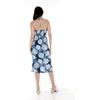 image:imageWomens Hawaiian Luau Halter Dress in Signature Prints  Sleeveless halter dress highlow hem Hawaiian floral print soft rayon machine washable luau beach cruise partyPacific Palm Navy
