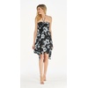 image:imageWomens Hawaiian Luau Halter Dress in Signature Prints  Sleeveless halter dress highlow hem Hawaiian floral print soft rayon machine washable luau beach cruise partyMidnight Bloom