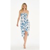 image:imageWomens Hawaiian Luau Halter Dress in Signature Prints  Sleeveless halter dress highlow hem Hawaiian floral print soft rayon machine washable luau beach cruise partyDay Dream Bloom