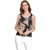 image:imageCouple Matching Hawaiian Luau Outfit Aloha Shirt and Tank Top in Hibiscus in 3 ColorsHibiscus Black