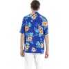 image:imageCouple Matching Hawaiian Luau Outfit Aloha Shirt and Tank Top in Hibiscus in 3 ColorsHibiscus Blue
