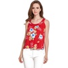 image:imageCouple Matching Hawaiian Luau Outfit Aloha Shirt and Tank Top in Hibiscus in 3 ColorsHibiscus Red