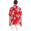 image:imageCouple Matching Hawaiian Luau Outfit Aloha Shirt and Tank Top in Hibiscus in 3 ColorsHibiscus Red