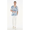 image:imageMatchable Couple Hawaiian Luau Shirt Smock Top Ruffle Wrap Skirt in Day Dream BloomMen Day Dream Bloom