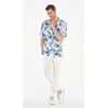 image:imageMatchable Couple Hawaiian Luau Shirt Smock Top Ruffle Wrap Skirt in Day Dream BloomMen Day Dream Bloom