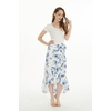 image:imageMatchable Couple Hawaiian Luau Shirt Smock Top Ruffle Wrap Skirt in Day Dream BloomWomen Day Dream Bloom Skirt