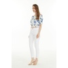 image:imageMatchable Couple Hawaiian Luau Shirt Smock Top Ruffle Wrap Skirt in Day Dream BloomWomen Day Dream Bloom Top
