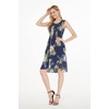 image:imageMatchable Couple Hawaiian Luau Shirt or Tank Dress in Pineapple Garden NavyWomen Pineapple Garden Navy