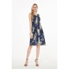 image:imageMatchable Couple Hawaiian Luau Shirt or Tank Dress in Pineapple Garden NavyWomen Pineapple Garden Navy