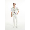 image:imageMatchable Couple Hawaiian Shirt or Dress Signature Prints Pineapple  Sold Individually Matchable Couple Collection Soft Comfortable Fabric Signature Tropical Prints Vacation ReadyMen Pineapple Garden White