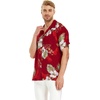 image:imageMatchable Couple Hawaiian Shirt or Dress Signature Prints Pineapple  Sold Individually Matchable Couple Collection Soft Comfortable Fabric Signature Tropical Prints Vacation ReadyMen Pineapple Garden Burgundy