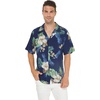 image:imageMatchable Couple Hawaiian Shirt or Dress Signature Prints Pineapple  Sold Individually Matchable Couple Collection Soft Comfortable Fabric Signature Tropical Prints Vacation ReadyMen Pineapple Garden Navy