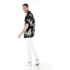 image:imageMatchable Couple Hawaiian Shirt or Dress Signature Prints Pineapple  Sold Individually Matchable Couple Collection Soft Comfortable Fabric Signature Tropical Prints Vacation ReadyMen Pineapple Garden Black