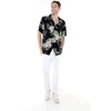image:imageMatchable Couple Hawaiian Shirt or Dress Signature Prints Pineapple  Sold Individually Matchable Couple Collection Soft Comfortable Fabric Signature Tropical Prints Vacation ReadyMen Pineapple Garden Black