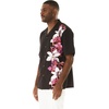 image:imageMatchable Couple Hawaiian Shirt or Maxi Spandex Dress Signature Prints  Sold Individually Spandex Stretchy Lightweight Breathable Fabric Signature Tropical Prints Vacation ReadyMen Watercolor Orchid Black Pink