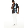 image:imageMatchable Couple Hawaiian Shirt or Maxi Spandex Dress Signature Prints  Sold Individually Spandex Stretchy Lightweight Breathable Fabric Signature Tropical Prints Vacation ReadyMen Watercolor Orchid Black Turquoise