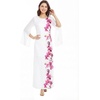 image:imageMatchable Couple Hawaiian Shirt or Maxi Spandex Dress Signature Prints  Sold Individually Spandex Stretchy Lightweight Breathable Fabric Signature Tropical Prints Vacation ReadyWomen Watercolor Orchid White Pink