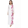 image:imageMatchable Couple Hawaiian Shirt or Maxi Spandex Dress Signature Prints  Sold Individually Spandex Stretchy Lightweight Breathable Fabric Signature Tropical Prints Vacation ReadyWomen Watercolor Orchid White Pink