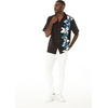 image:imageMatchable Couple Hawaiian Shirt or Maxi Spandex Dress Signature Prints  Sold Individually Spandex Stretchy Lightweight Breathable Fabric Signature Tropical Prints Vacation ReadyMen Watercolor Orchid Black Turquoise
