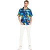 image:imageMatchable Couple Hawaiian Shirt or Dress Signature Prints Sunset  Sold Individually Matchable Couple Collection Soft Comfortable Fabric Signature Tropical Prints Vacation ReadyMen Sunset Blue