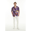 image:imageMatchable Couple Hawaiian Shirt or Dress Signature Prints Sunset  Sold Individually Matchable Couple Collection Soft Comfortable Fabric Signature Tropical Prints Vacation ReadyMen Sunset Purple