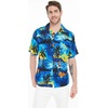 image:imageMatchable Couple Hawaiian Shirt or Dress Signature Prints Sunset  Sold Individually Matchable Couple Collection Soft Comfortable Fabric Signature Tropical Prints Vacation ReadyMen Sunset Blue