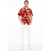 image:imageMatchable Couple Hawaiian Shirt or Dress Signature Prints Sunset  Sold Individually Matchable Couple Collection Soft Comfortable Fabric Signature Tropical Prints Vacation ReadyMen Sunset Red