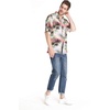 image:imageMatchable Couple Hawaiian Shirt or Dress Signature Prints Sunset  Sold Individually Matchable Couple Collection Soft Comfortable Fabric Signature Tropical Prints Vacation ReadyMen Neon Sunset Pink