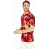 image:imageMatchable Couple Hawaiian Shirt or Dress Signature Prints Sunset  Sold Individually Matchable Couple Collection Soft Comfortable Fabric Signature Tropical Prints Vacation ReadyMen Sunset Red