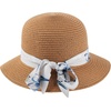 image:imageMatching Hawaiian Luau Mother Daughter Halter Dress in Hibiscus BlueDay Dream Bloom  Hats With Matching Bands