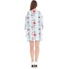 image:imageHawaii Hangover Family Matching Clothes Pink Hibiscus Vine Turquoise  Family matching Hawaiian outfits Pink Hibiscus Vine Turquoise lightweight rayon machine washable tropical floral printWomen Kimono Cardigan