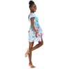 image:imageHawaii Hangover Family Matching Clothes Pink Hibiscus Vine Turquoise  Family matching Hawaiian outfits Pink Hibiscus Vine Turquoise lightweight rayon machine washable tropical floral printWomen Short Rahee